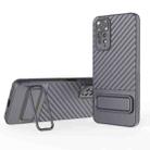 For Xiaomi Redmi Note 11 Wavy Texture TPU Phone Case with Lens Film(Grey) - 1