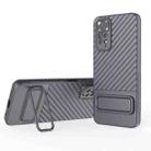 For Xiaomi Redmi Note 11S Wavy Texture TPU Phone Case with Lens Film(Grey) - 1