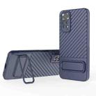 For Xiaomi Redmi Note 11S Wavy Texture TPU Phone Case with Lens Film(Royal Blue) - 1