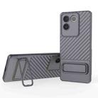 For vivo S17e Wavy Texture TPU Phone Case with Lens Film(Grey) - 1