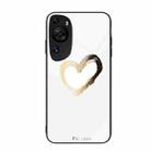 For Huawei P60 Art Colorful Painted Glass Phone Case(Golden Love) - 1