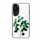 For Huawei P60 Art Colorful Painted Glass Phone Case(Sapling) - 1