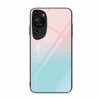 For Huawei P60 Art Colorful Painted Glass Phone Case(Blue Sky) - 1