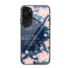 For Huawei P60 Art Colorful Painted Glass Phone Case(Flower) - 1