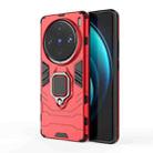 For vivo X100 Pro 5G Magnetic Ring Holder PC + TPU Phone Case(Red) - 1