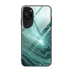 For Huawei P60 Art Marble Pattern Glass Protective Phone Case(Water Waves) - 1