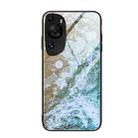 For Huawei P60 Art Marble Pattern Glass Protective Phone Case(Beach) - 1