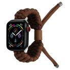 Stretch Plain Silicone Bean Watch Band For Apple Watch Ultra 49mm(Coffee Brown) - 1