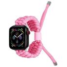 Stretch Plain Silicone Bean Watch Band For Apple Watch Ultra 49mm(Light Pink) - 1