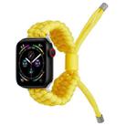 Stretch Plain Silicone Bean Watch Band For Apple Watch 8 41mm(Yellow) - 1