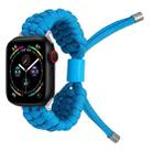 Stretch Plain Silicone Bean Watch Band For Apple Watch 8 41mm(Sky Blue) - 1