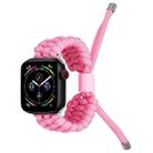 Stretch Plain Silicone Bean Watch Band For Apple Watch 8 45mm(Light Pink) - 1