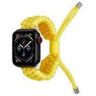 Stretch Plain Silicone Bean Watch Band For Apple Watch 7 41mm(Yellow) - 1