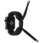 Stretch Plain Silicone Bean Watch Band For Apple Watch 7 45mm(Black) - 2