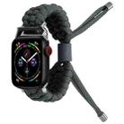 Stretch Plain Silicone Bean Watch Band For Apple Watch SE 40mm(Dark Grey) - 1
