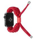 Stretch Plain Silicone Bean Watch Band For Apple Watch 6 40mm(Red) - 2