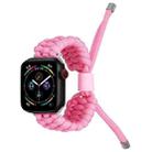 Stretch Plain Silicone Bean Watch Band For Apple Watch SE 2023 44mm(Light Pink) - 1