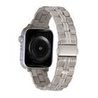 3-Beads Stripe Metal Watch Band For Apple Watch 8 41mm(Starlight) - 1