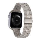 3-Beads Stripe Metal Watch Band For Apple Watch 6 40mm(Starlight) - 1