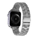3-Beads Stripe Metal Watch Band For Apple Watch SE 2023 40mm(Silver) - 1