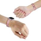 3-Beads Stripe Metal Watch Band For Apple Watch Series 10 42mm(Rose Pink) - 3