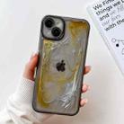 For iPhone 14 Plus Oil Painting Electroplating TPU Phone Case(Grey) - 1