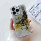 For iPhone 13 Pro Oil Painting Electroplating TPU Phone Case(White) - 1