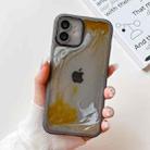 For iPhone 12 Oil Painting Electroplating TPU Phone Case(Grey) - 1