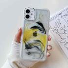 For iPhone 11 Oil Painting Electroplating TPU Phone Case(White) - 1