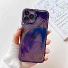 For iPhone 11 Pro Oil Painting Electroplating TPU Phone Case(Purple) - 1