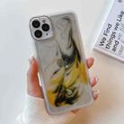 For iPhone 11 Pro Max Oil Painting Electroplating TPU Phone Case(White) - 1