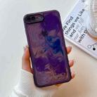 For iPhone 8 Plus / 7 Plus Oil Painting Electroplating TPU Phone Case(Purple) - 1