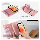 For iPhone 7 Plus / 8 Plus Zipper Wallet Detachable MagSafe Leather Phone Case(Pink) - 6