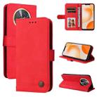 For Huawei Enjoy 60X Skin Feel Life Tree Metal Button Leather Phone Case(Red) - 1