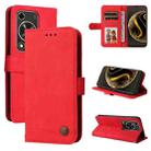 For Huawei Enjoy 70 Skin Feel Life Tree Metal Button Leather Phone Case(Red) - 1