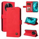 For Huawei Enjoy 70 Pro Skin Feel Life Tree Metal Button Leather Phone Case(Red) - 1