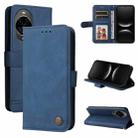 For Huawei nova 14 Skin Feel Life Tree Metal Button Leather Phone Case(Blue) - 1