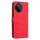 For Realme 11 4G Global Skin Feel Life Tree Metal Button Leather Phone Case(Red) - 3