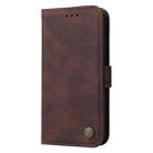 For Realme 11 4G Global Skin Feel Life Tree Metal Button Leather Phone Case(Brown) - 2