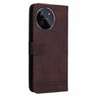 For Realme 11 4G Global Skin Feel Life Tree Metal Button Leather Phone Case(Brown) - 3