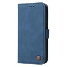 For Realme 11 4G Global Skin Feel Life Tree Metal Button Leather Phone Case(Blue) - 2