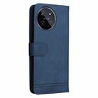 For Realme 11 4G Global Skin Feel Life Tree Metal Button Leather Phone Case(Blue) - 3