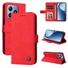For Realme C63 / C61  / Note 60 Skin Feel Life Tree Metal Button Leather Phone Case(Red) - 1