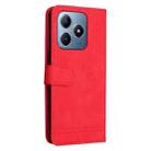For Realme C63 / C61  / Note 60 Skin Feel Life Tree Metal Button Leather Phone Case(Red) - 3