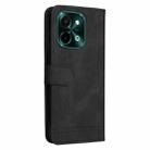 For Realme C63 / C61  / Note 60 Skin Feel Life Tree Metal Button Leather Phone Case(Black) - 3