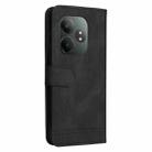 For Realme GT 6 / GT Neo6 SE Skin Feel Life Tree Metal Button Leather Phone Case(Black) - 3