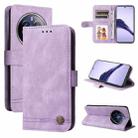 For Realme 13 Pro / 13 Pro+ / 12 Pro Skin Feel Life Tree Metal Button Leather Phone Case(Purple) - 1