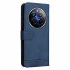 For Realme 13 Pro / 13 Pro+ / 12 Pro Skin Feel Life Tree Metal Button Leather Phone Case(Blue) - 3