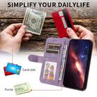 For Realme 14 Pro Global Skin Feel Life Tree Metal Button Leather Phone Case(Purple) - 3