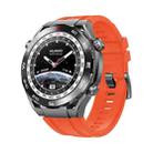 2pcs Regular Style For Huawei Watch Ultimate Silicone Replacement Watch Band(Orange) - 1